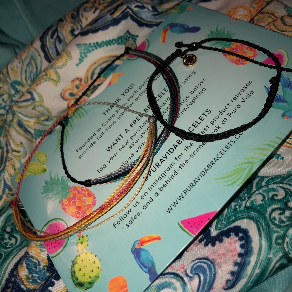 three pura vida bracelets